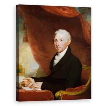 Tablou canvas - Gilbert Stuart - James Monroe, 80 x 100 cm Tablou canvas - Gilbert Stuart - James Monroe, 80 x 100 cm