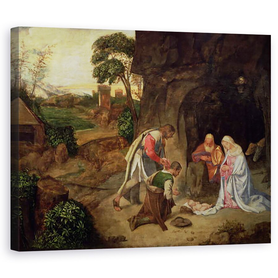 Tablou canvas - Giorgio Giorgione - Adorarea Pastorilor, 80 x 100 cm