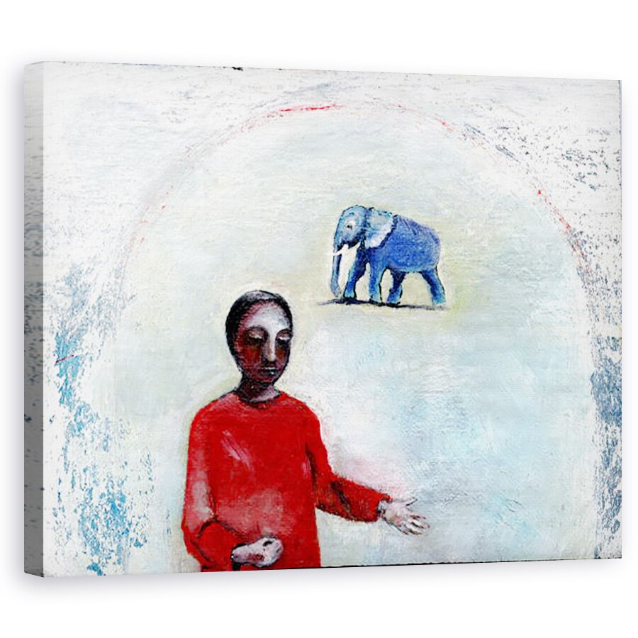 Tablou canvas - Gigi Sudbury - Ziua Elefantului Albastru, 2004, 80 x 100 cm