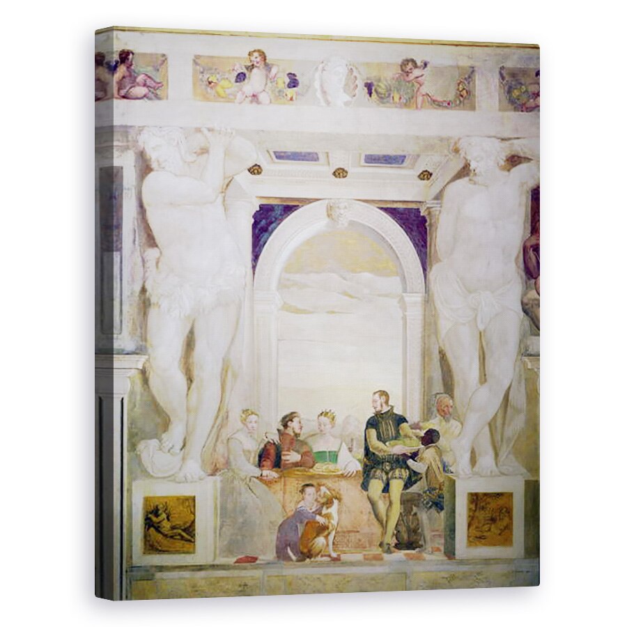 Tablou canvas - Giovanni Antonio Fasolo - Mic dejun la Villa, 80 x 100 cm