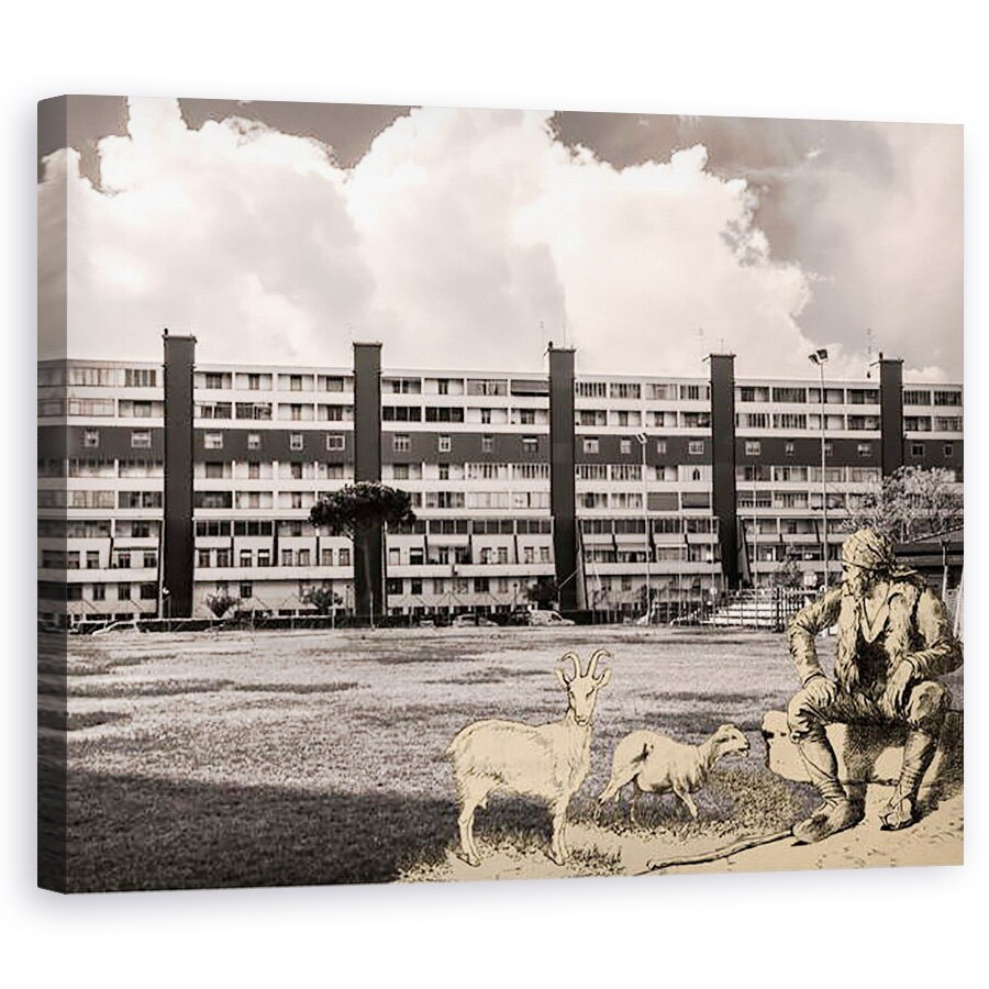 Tablou canvas - Giulio Cerocchi - cours progressif de paysage -foglio_170-, 2013, contaminare fotografica, 80 x 100 cm