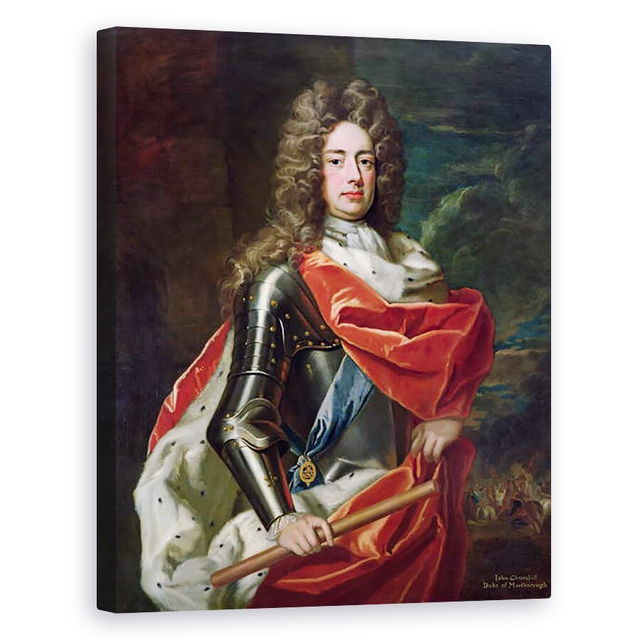 Tablou canvas - Godfrey Kneller - Portretul lui John Churchill 1650-1722 Primul Duce de Marlborough, 80 x 100 cm