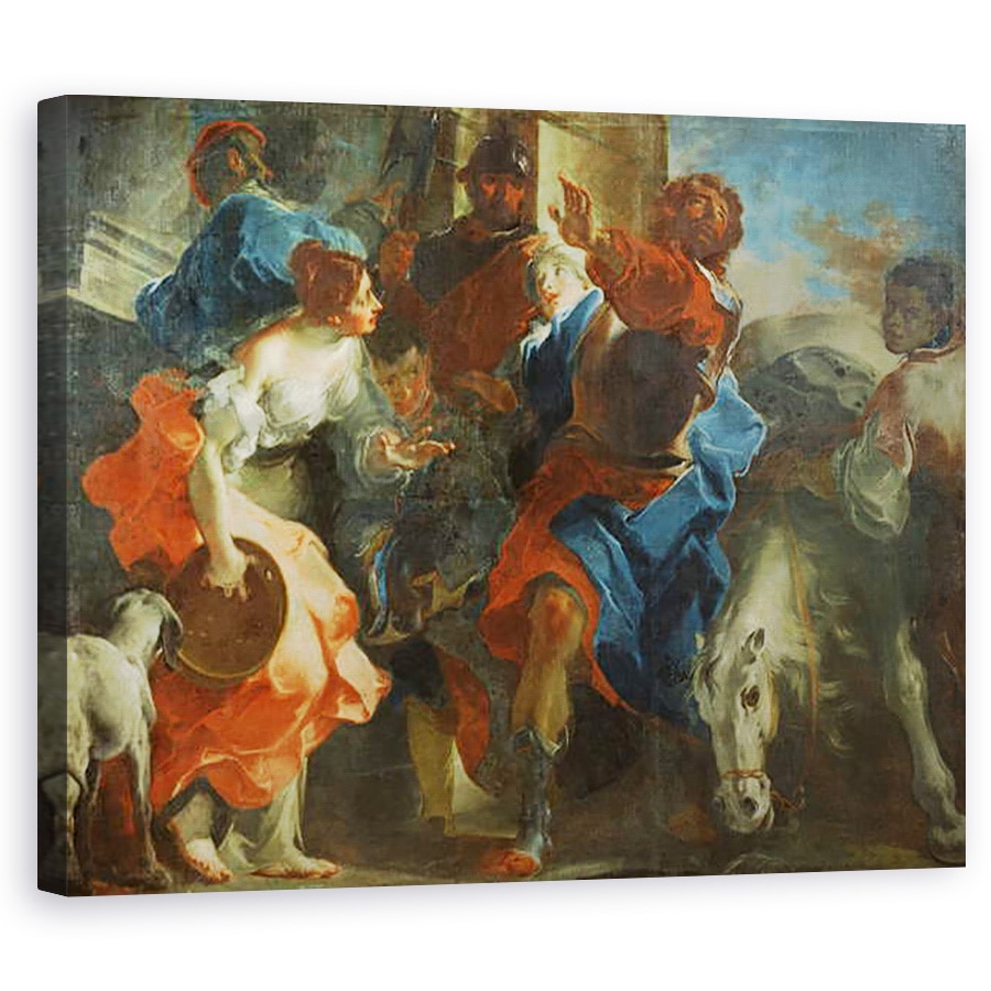 Tablou canvas - Giuseppe Bazzani - Fiica lui Jesphta, 40 x 50 cm