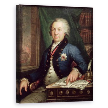 Tablou canvas - Vladimir Lukich Borovikovsky - Portretul poetului rus Gavril Derzhavin, 40 x 50 cm Tablou canvas - Vladimir Lukich Borovikovsky - Portretul poetului rus Gavril Derzhavin, 40 x 50 cm