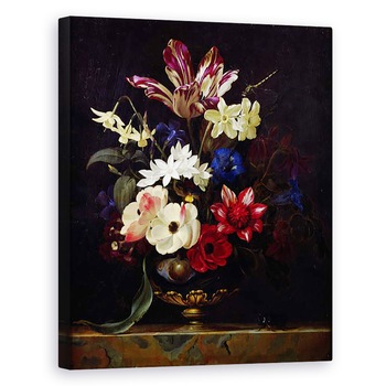 Tablou canvas - Willem van Aelst - Natura statica cu flori, 40 x 50 cm Tablou canvas - Willem van Aelst - Natura statica cu flori, 40 x 50 cm