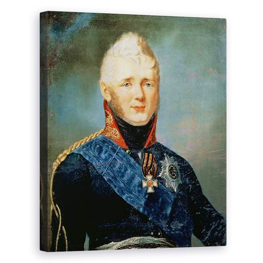 Tablou canvas - Stepan Semenovich Shchukin - Portretul imparatului Alexandru I 1777-1825, 80 x 100 cm