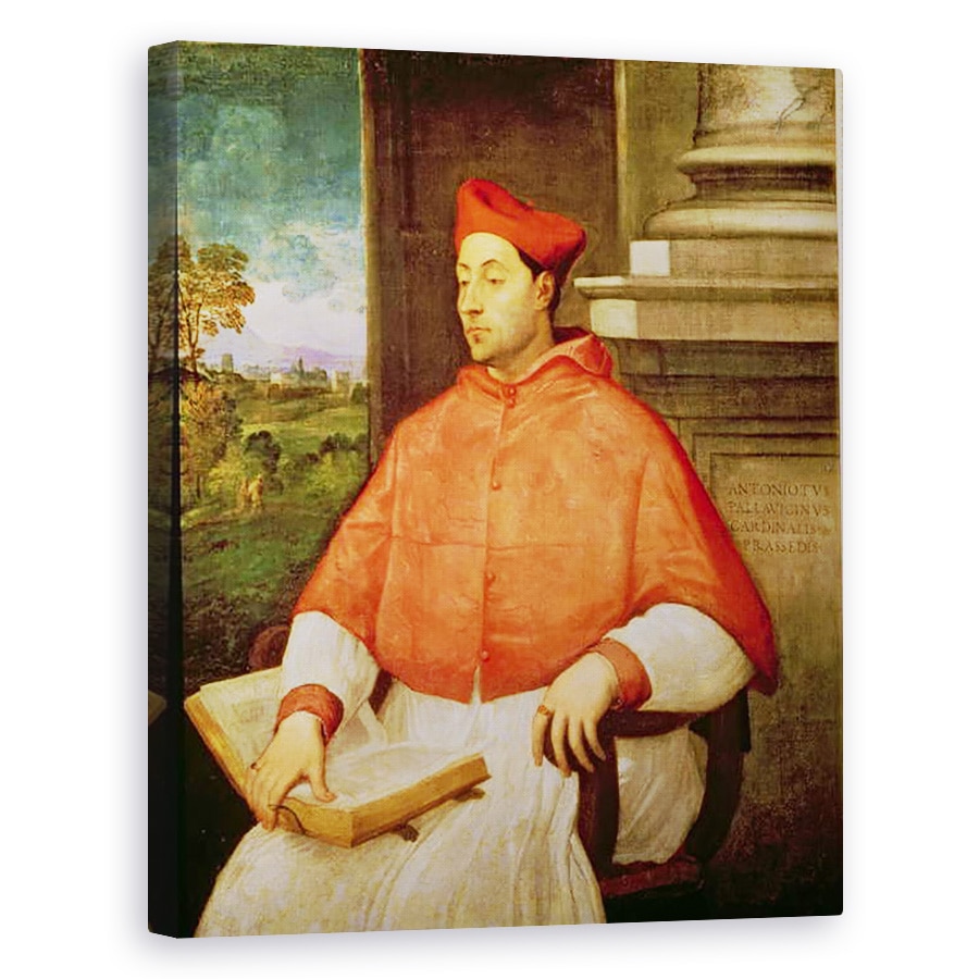 Tablou canvas - Sebastiano del Piombo - Portretul Cardinalului A. Pallavicini, 40 x 50 cm