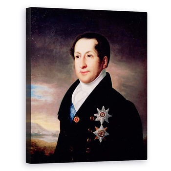 Tablou canvas - Vasili Andreevich Tropinin - Portretul Printului Sergej Golitsyn 1774-1859, 40 x 50 cm Tablou canvas - Vasili Andreevich Tropinin - Portretul Printului Sergej Golitsyn 1774-1859, 40 x 50 cm