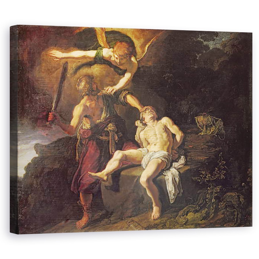 Tablou canvas - Pieter Lastman - Sacrificiul lui Isaac, 60 x 75 cm