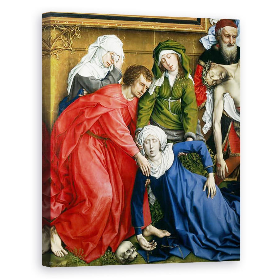 Tablou canvas - Rogier van der Weyden - Coborarea de pe cruce, 80 x 100 cm