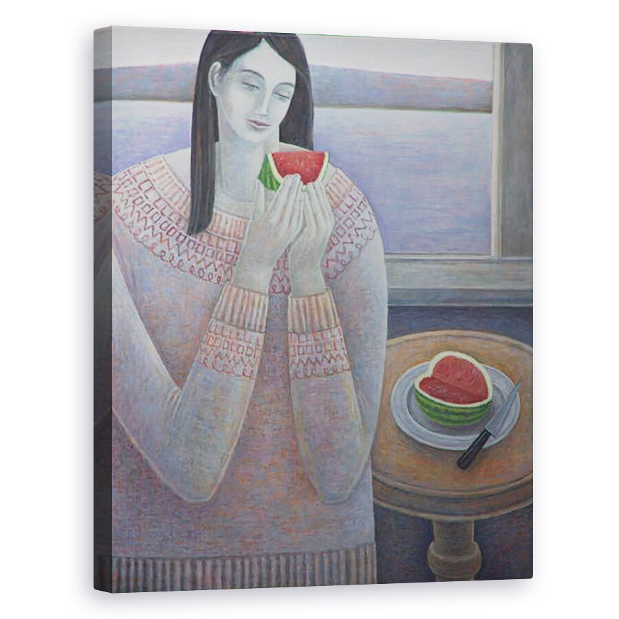 Tablou canvas - Ruth Addinall - Pepene verde, 80 x 100 cm