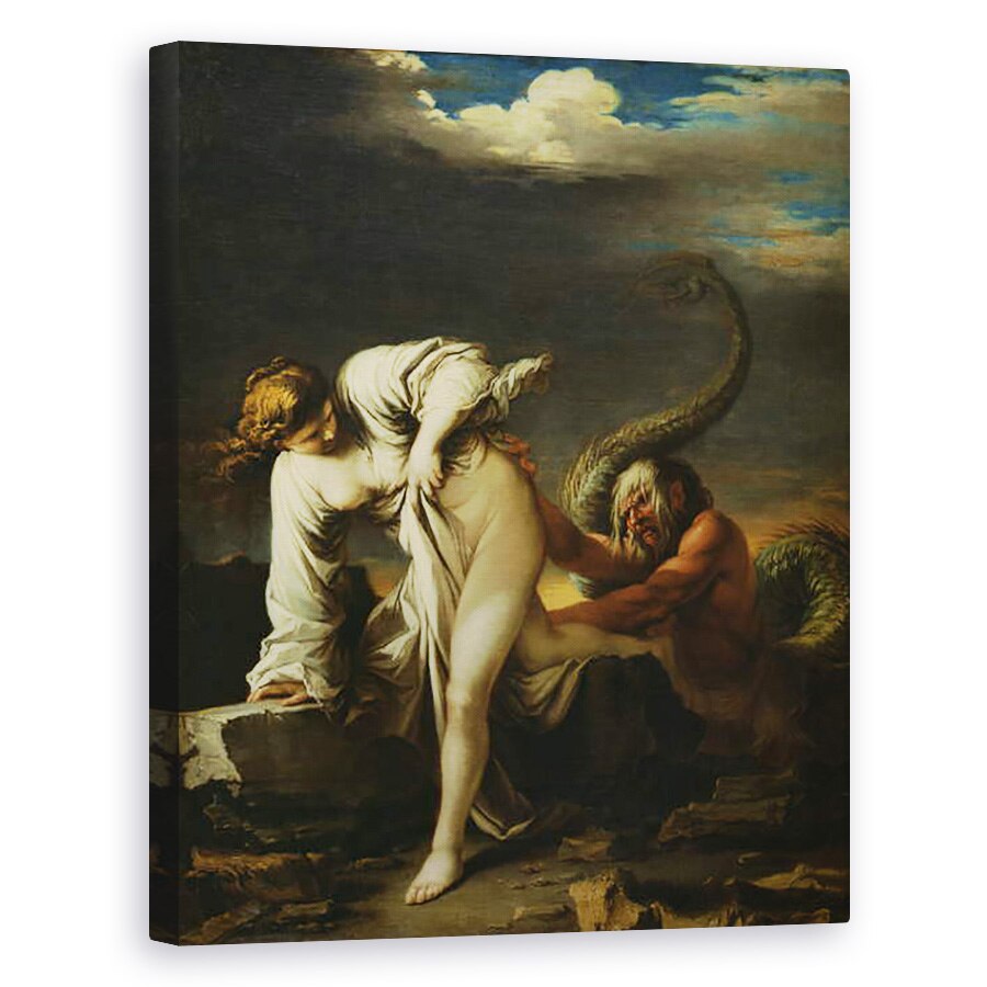 Tablou canvas - Salvator Rosa - Glaucus si Scylla, 80 x 100 cm