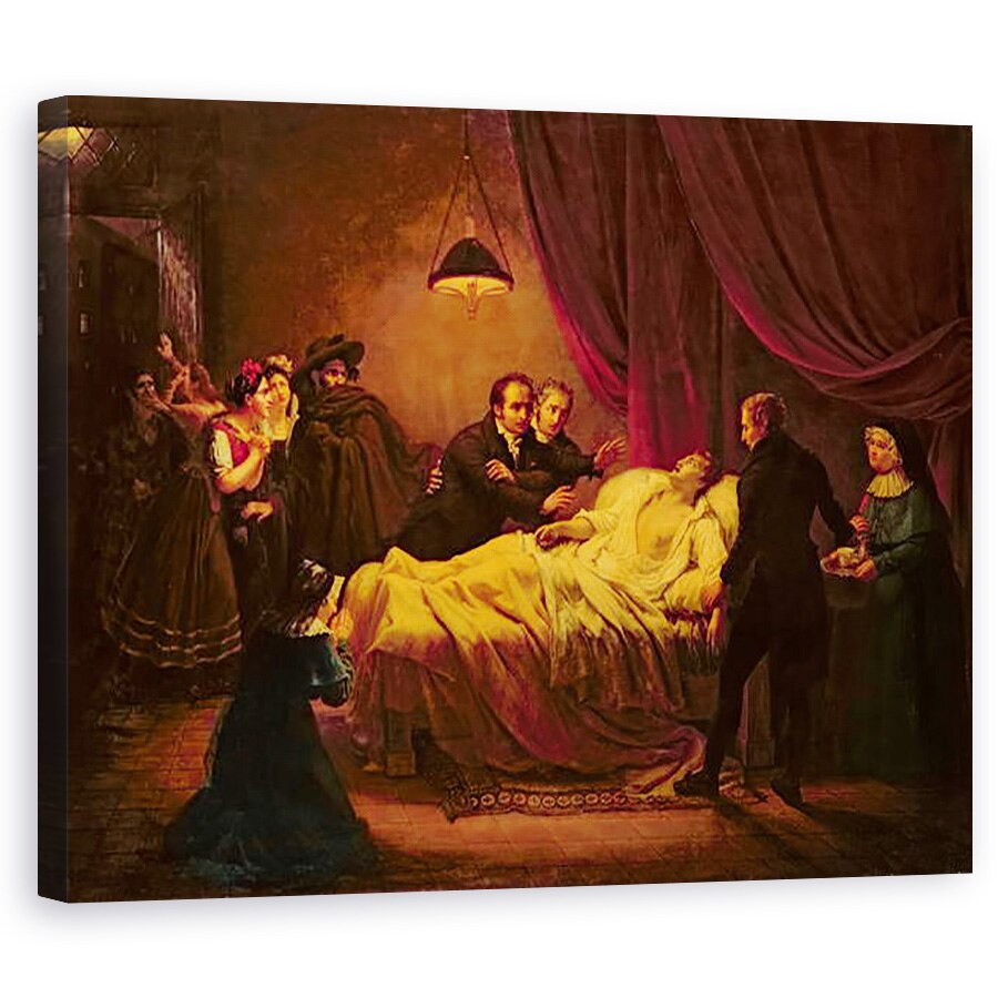 Tablou canvas - Henri Serrur - Moartea lui Mazet, 40 x 50 cm