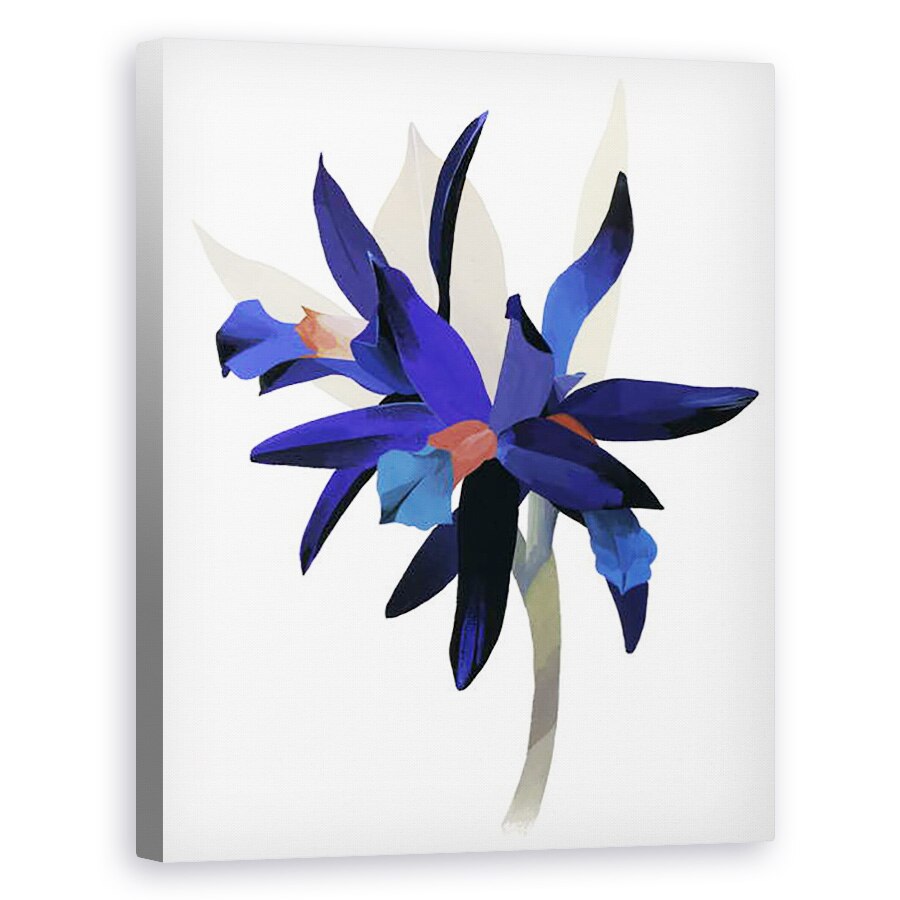 Tablou canvas - Hiroyuki Izutsu - O floare imaginara cu o baza albastra., 80 x 100 cm