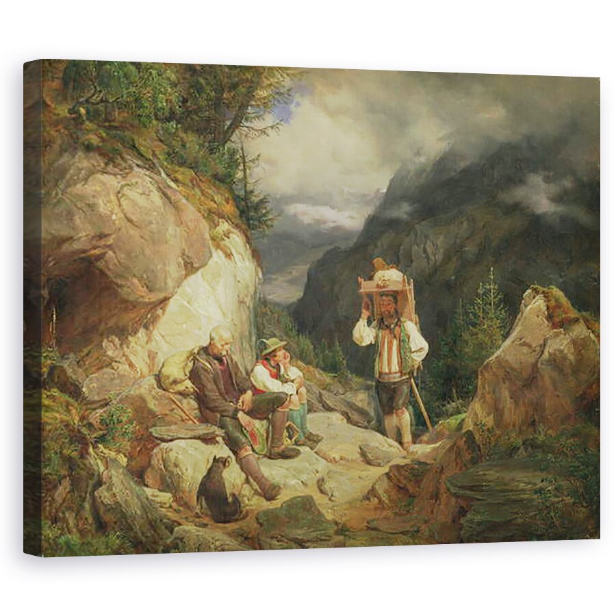 Tablou canvas - Hermann Kauffmann - Odihneste-te pe munte, 80 x 100 cm