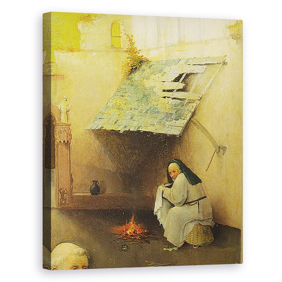 Tablou canvas - Hieronymus Bosch - Adorarea Magilor, detaliu al unei figuri de fundal, 40 x 50 cm