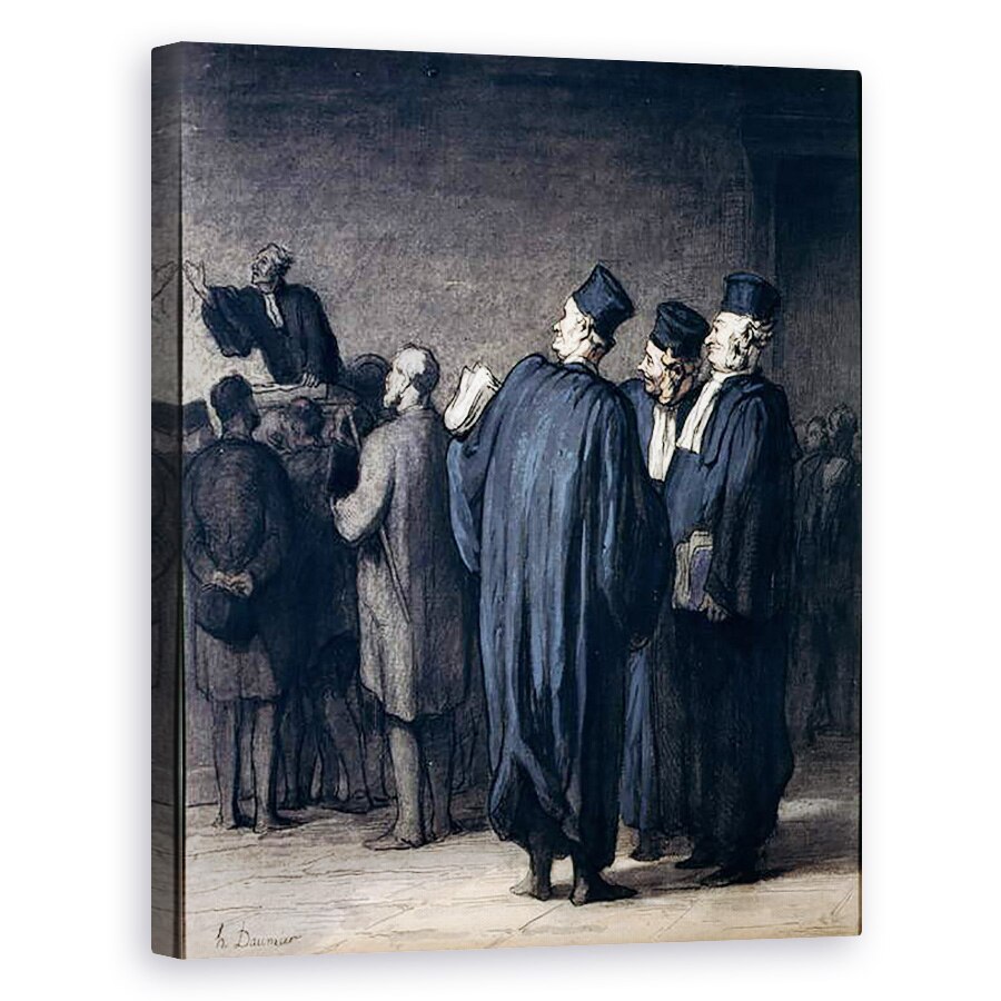 Tablou canvas - Honore Daumier - Avocatii, 40 x 50 cm