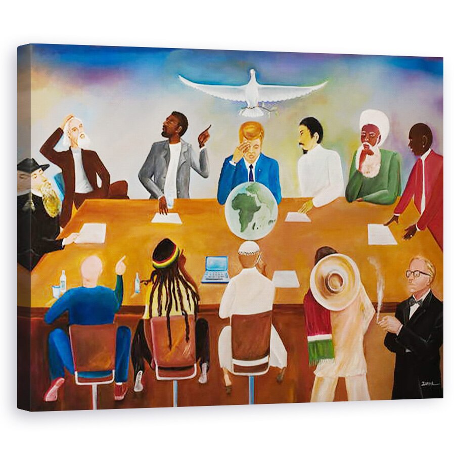 Tablou canvas - Ikahl Beckford - Masa conferintei, 80 x 100 cm