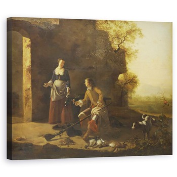 Tablou canvas - II Vermeer van Haarlem, Jan - Restul vanatorului, 80 x 100 cm Tablou canvas - II Vermeer van Haarlem, Jan - Restul vanatorului, 80 x 100 cm