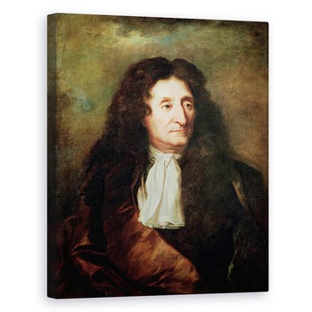 Tablou canvas - Hyacinthe Rigaud - Jean de la Fontaine 1621-95, 80 x 100 cm Tablou canvas - Hyacinthe Rigaud - Jean de la Fontaine 1621-95, 80 x 100 cm