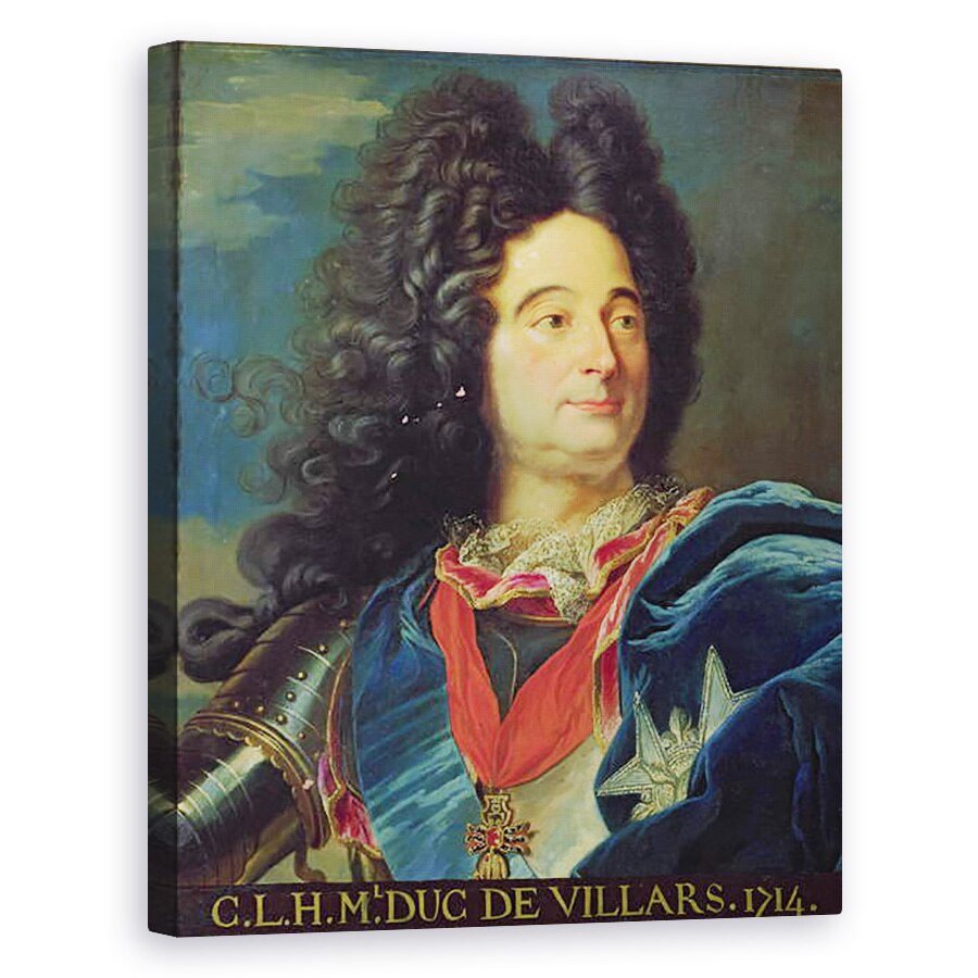 Tablou canvas - Hyacinthe Rigaud - Portretul lui Louis-Claude-Hector 1652-1734 Duce de Villars, 60 x 75 cm