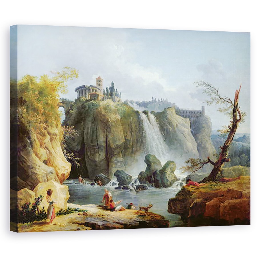 Tablou canvas - Hubert Robert - Caderile din Tivoli, 80 x 100 cm