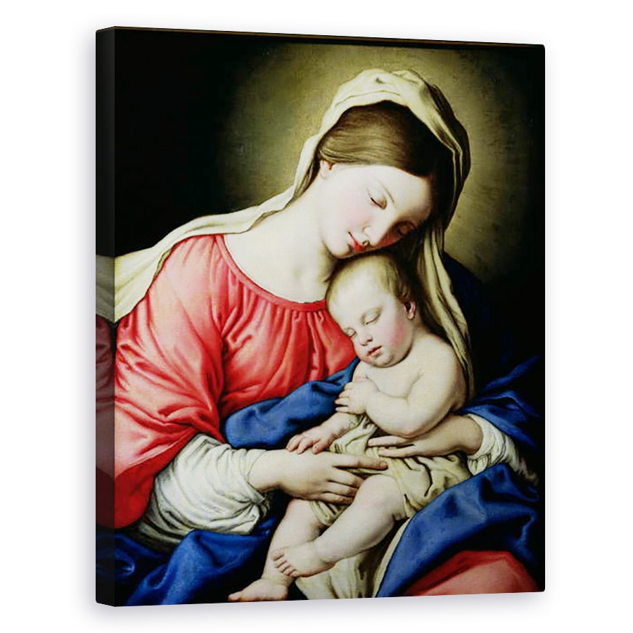 Tablou canvas - Il Sassoferrato - Virgin si Copil, 80 x 100 cm