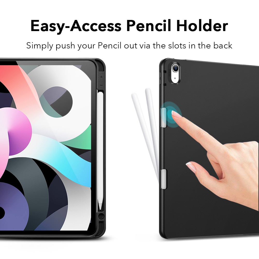 Carcasa ESR compatibila iPad Air 4 10.9 inchi (2020) Rebound Pencil, Black
