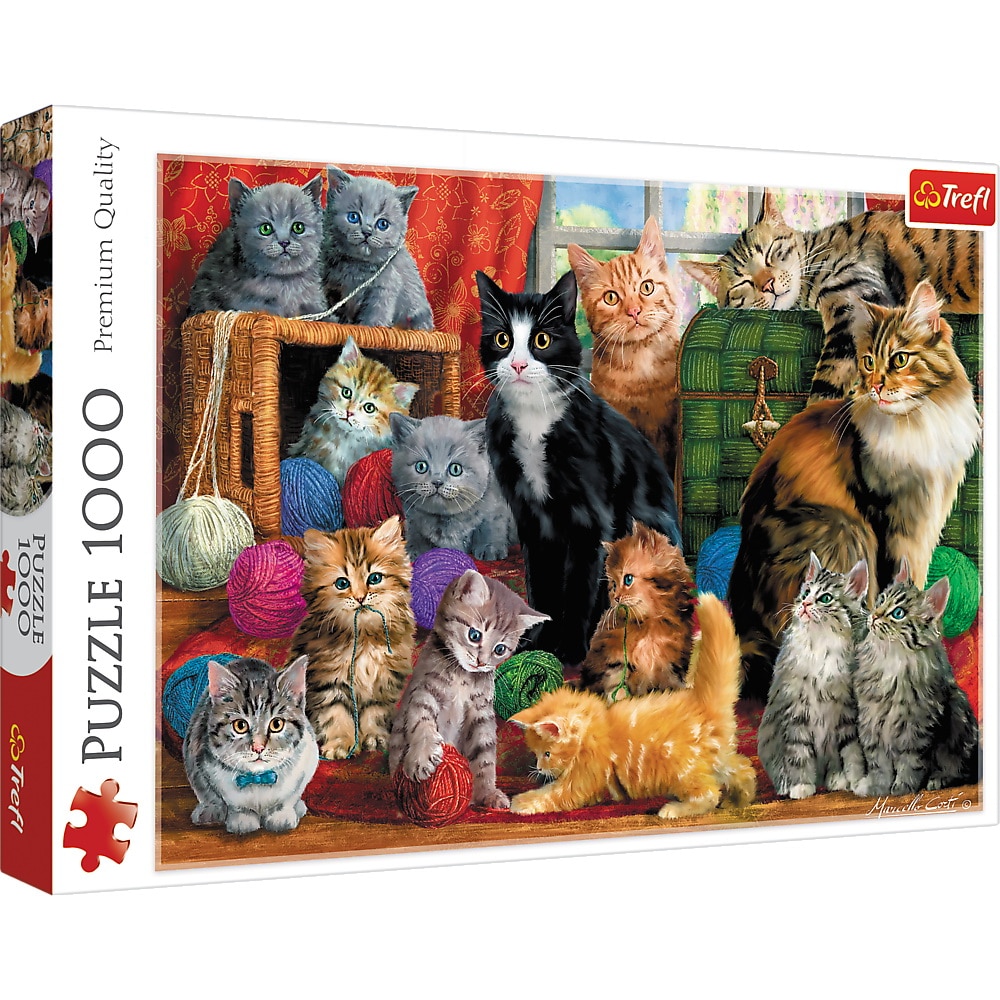 Puzzle Trefl, Intalnirea pisicutelor, 1000 piese
