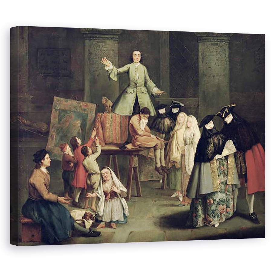 Tablou canvas - Pietro Longhi - Extractorul de dinti, 40 x 50 cm