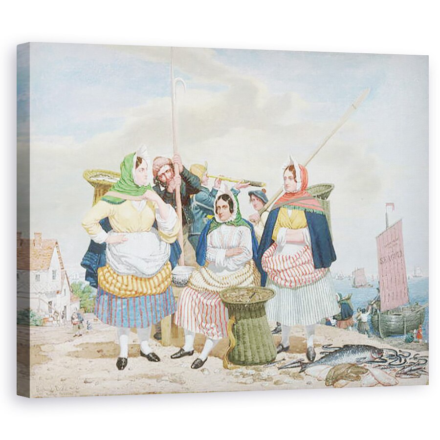 Tablou canvas - Richard Dadd - Piata de peste de la mare, 40 x 50 cm