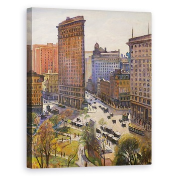 Tablou canvas - Samuel Halpert - Cladirea Flatiron, 40 x 50 cm Tablou canvas - Samuel Halpert - Cladirea Flatiron, 40 x 50 cm