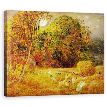 Tablou canvas - Samuel Palmer - Luna Recoltei, 80 x 100 cm Tablou canvas - Samuel Palmer - Luna Recoltei, 80 x 100 cm