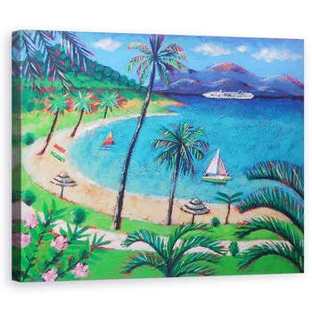 Tablou canvas - Sara Hayward - Caraibe, 80 x 100 cm Tablou canvas - Sara Hayward - Caraibe, 80 x 100 cm