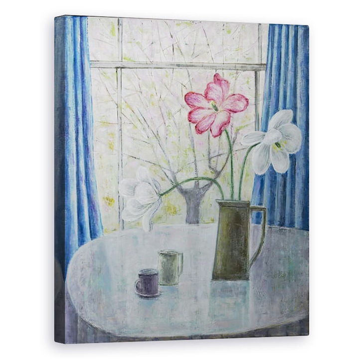 Ruth Addinall - Tulipán cseresznyevirággal, Vászonkép, 40 x 50 cm