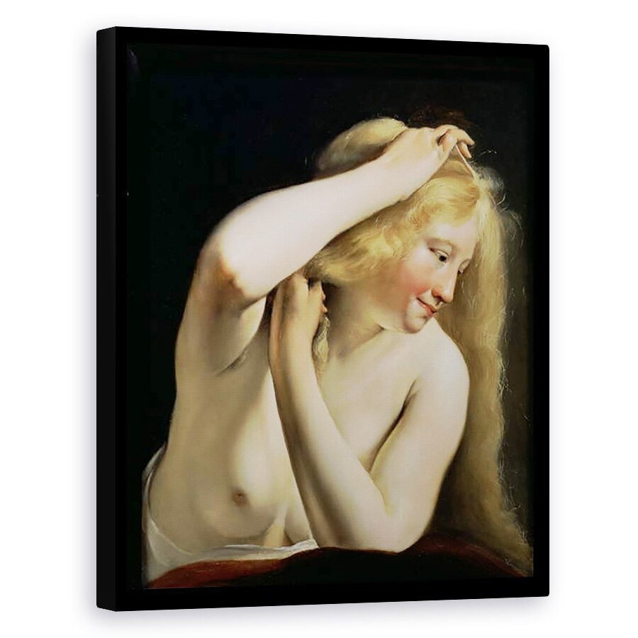 Tablou canvas - Salomon de Bray - Tineri Femeie Pieptana Ei Par, 80 x 100 cm