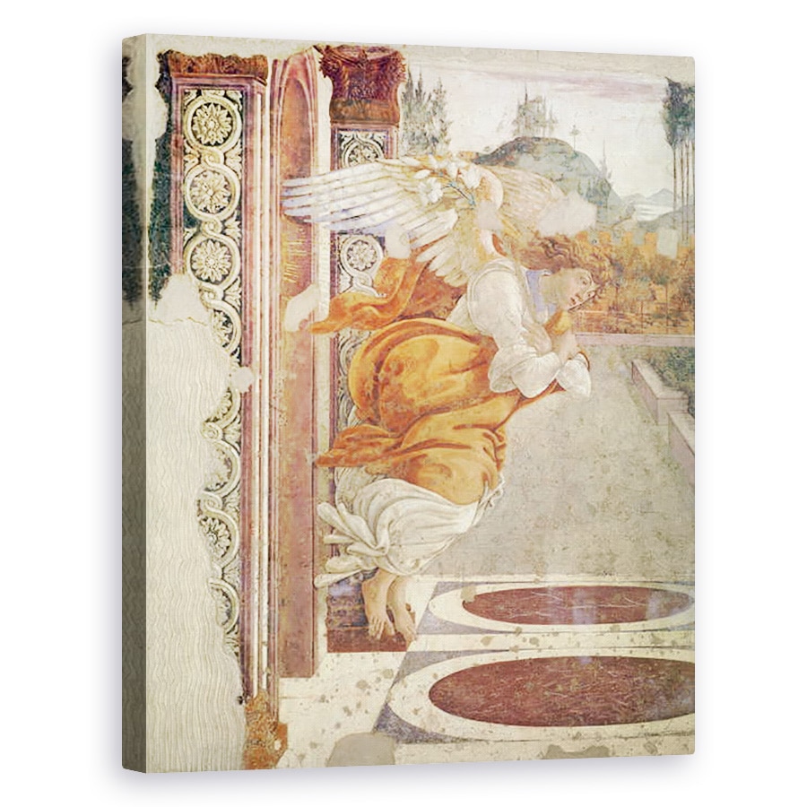 Tablou canvas - Sandro Botticelli - Buna Vestire, detaliu al ingerului, 40 x 50 cm