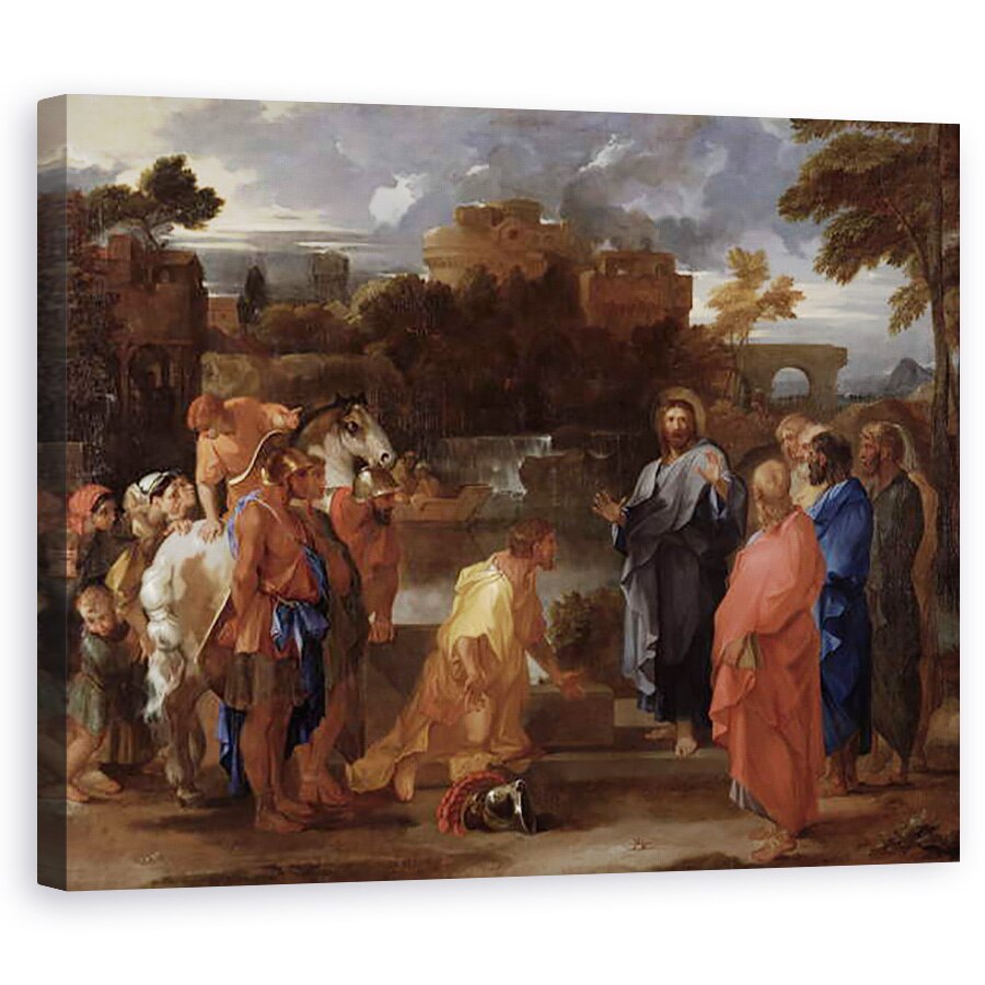 Tablou canvas - Sebastien Bourdon - Hristos si Centurion, 80 x 100 cm