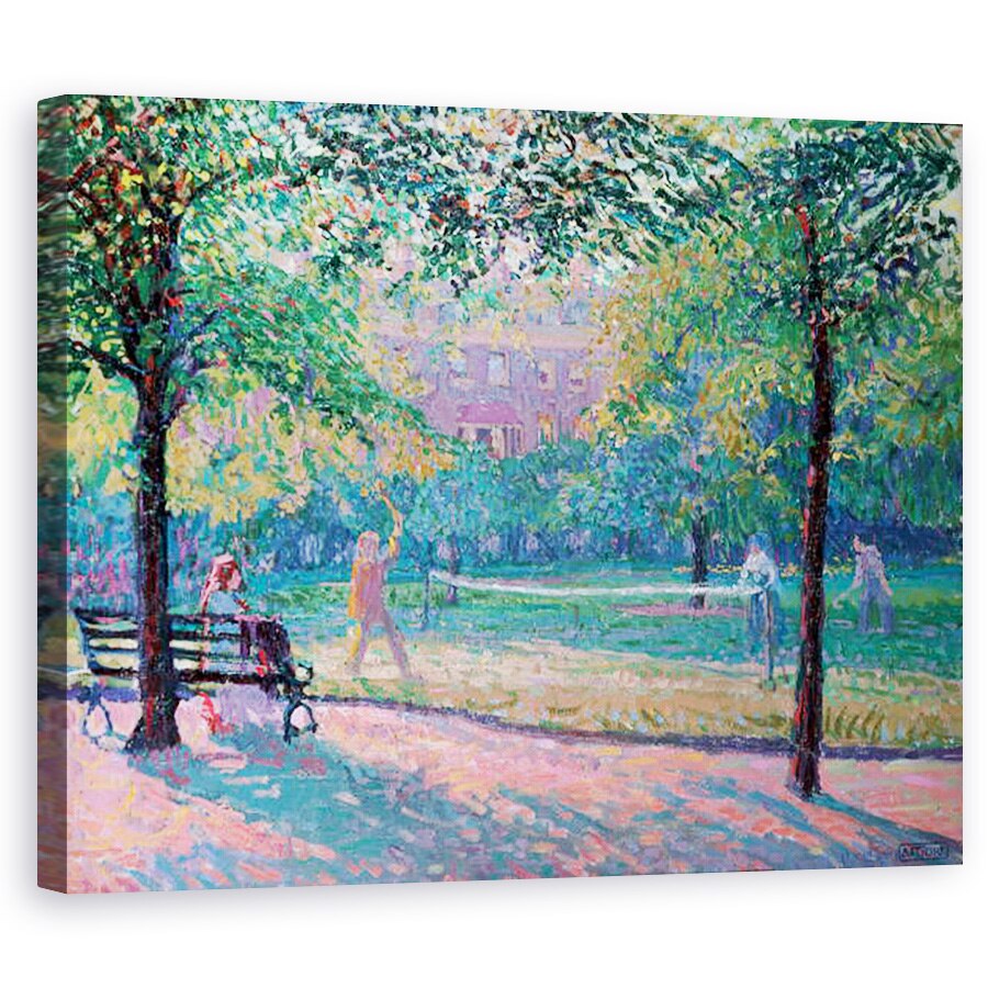 Tablou canvas - Spencer Frederick Gore - Joc de tenis, 80 x 100 cm