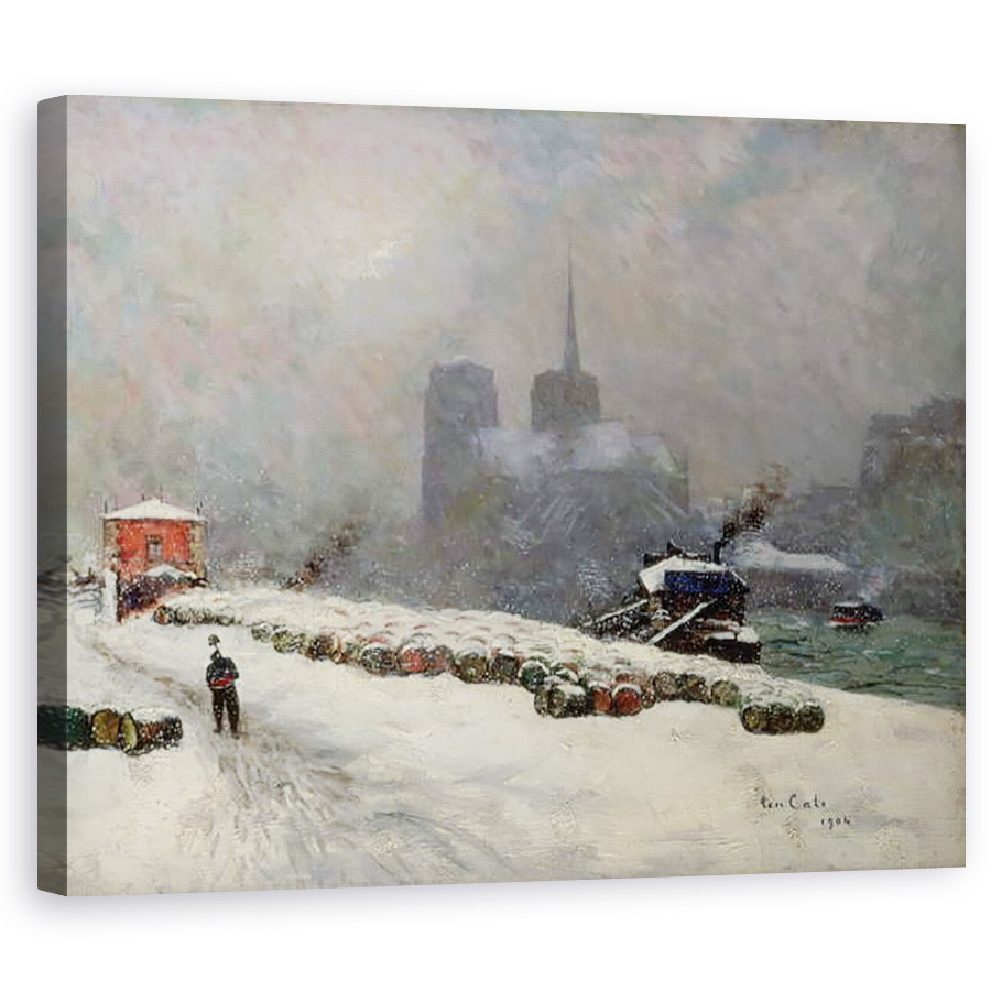 Tablou canvas - Siebe Johannes Ten Kate - Notre Dame in zapada, 80 x 100 cm