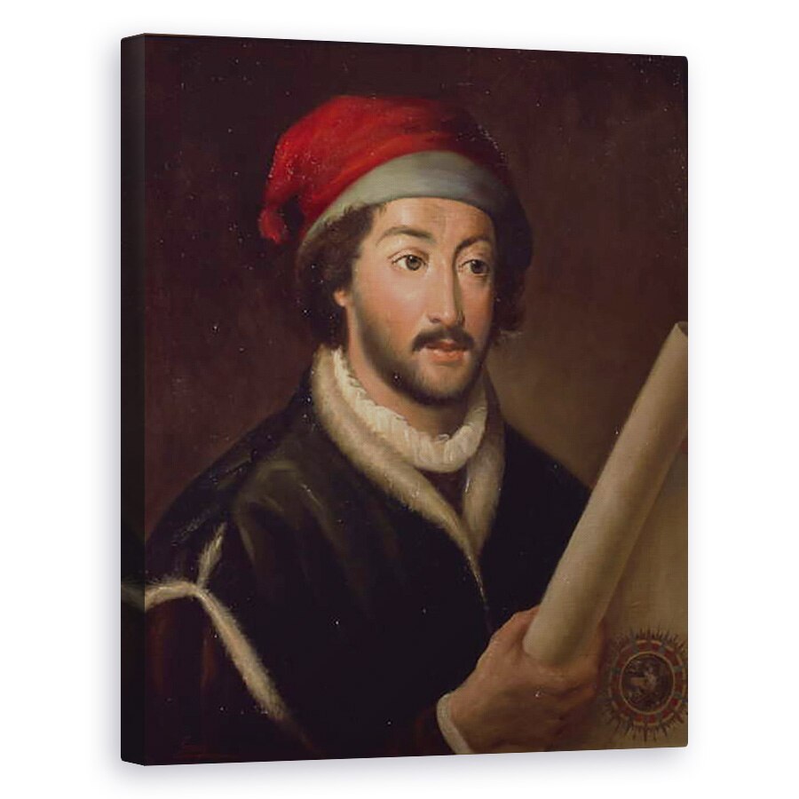 Tablou canvas - Scoala Spaniola - Juan de la Cosa, 80 x 100 cm