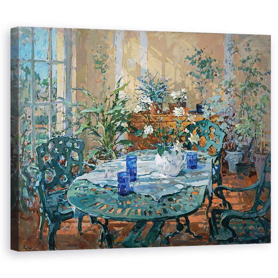 Tablou canvas - Susan Ryder - Conservatorul cu sticla albastra, 80 x 100 cm