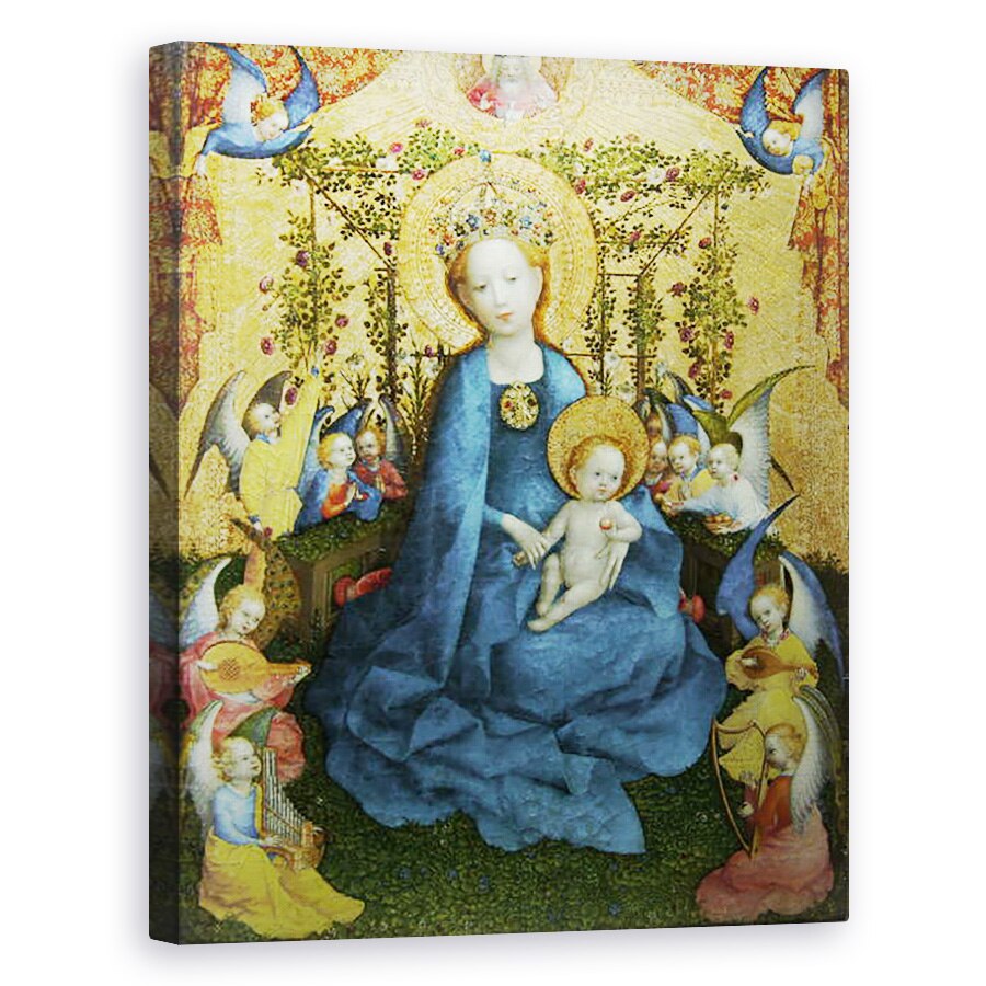 Tablou canvas - Stephan Lochner - Madonna in Rose Bower, 40 x 50 cm