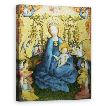 Tablou canvas - Stephan Lochner - Madonna in Rose Bower, 80 x 100 cm Tablou canvas - Stephan Lochner - Madonna in Rose Bower, 80 x 100 cm