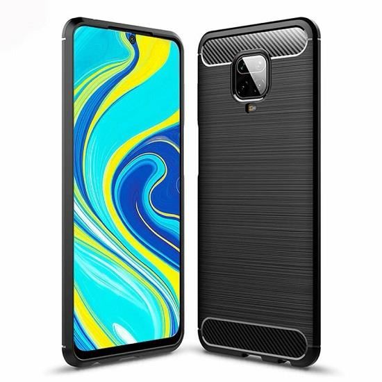 Husa Xiaomi Redmi Note 9S,Redmi Note 9 Pro - iberry Carbon Negru