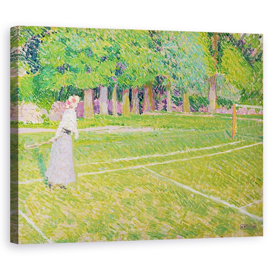 Tablou canvas - Spencer Frederick Gore - Tenis la Hertingfordbury, 80 x 100 cm