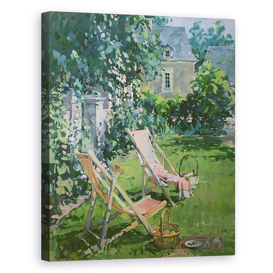 Tablou canvas - Susan Ryder - sezlonguri la Coudray, 80 x 100 cm