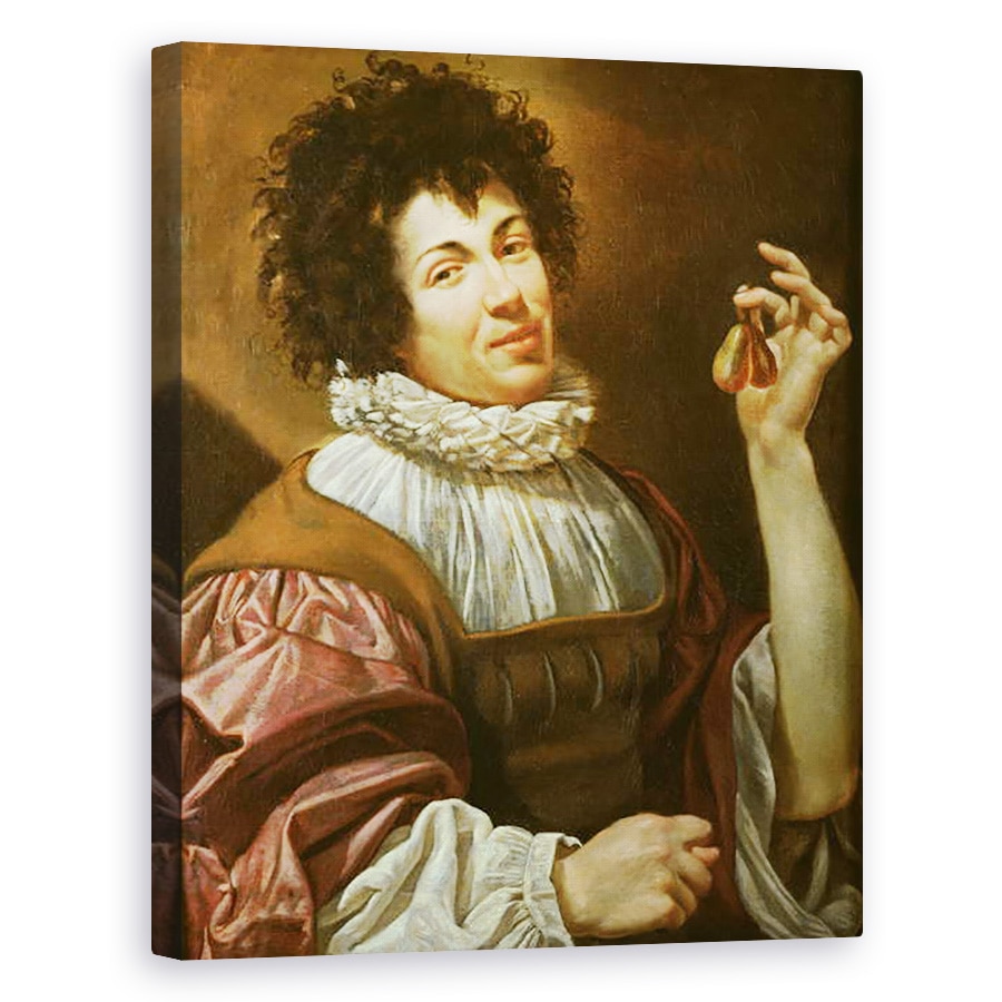Tablou canvas - Simon Vouet - Tanar cu o Fig, 80 x 100 cm