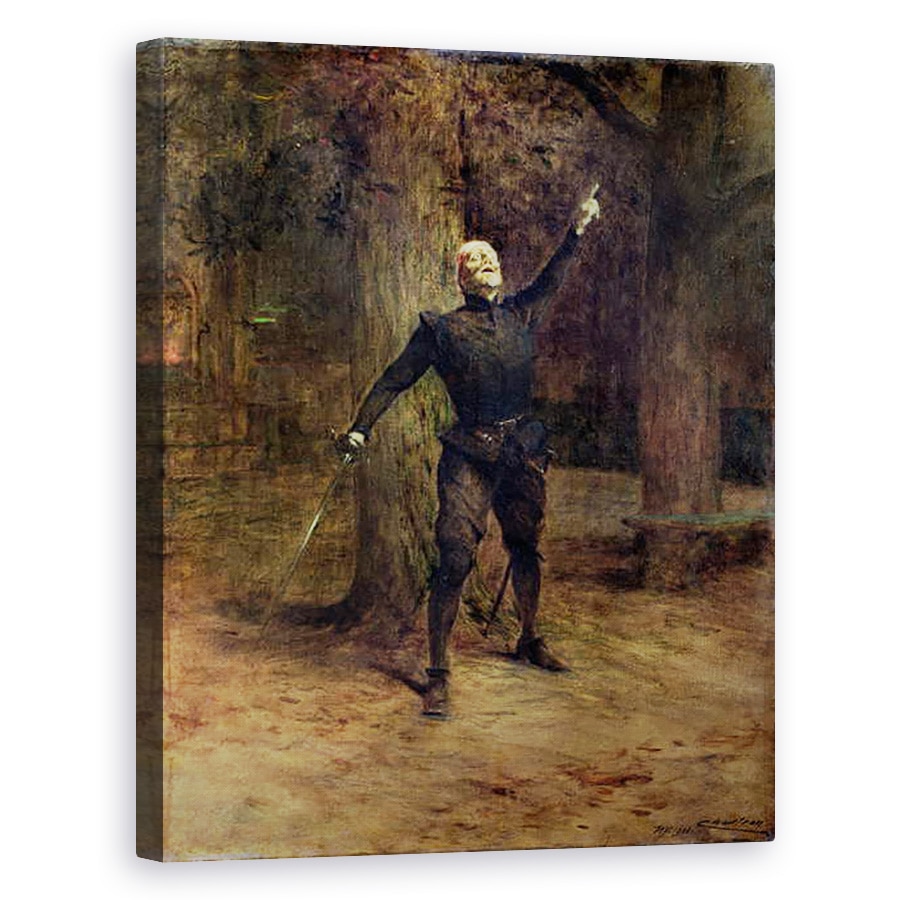Tablou canvas - Theobald Chartran - Coquelin constant 1841-1909 ca Cyrano de Bergerac, 80 x 100 cm