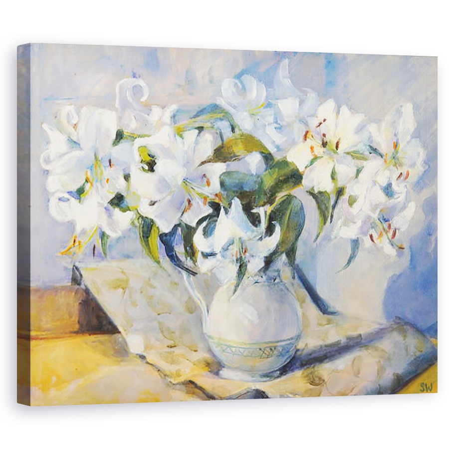 Tablou canvas - Sue Wales - Crini in ulcior alb, 2000, 80 x 100 cm